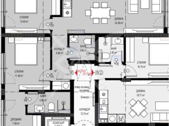 Тристаен апартамент в к.к. Слънчев бряг - 96 кв.м за 712 €/кв.м - Снимка #1