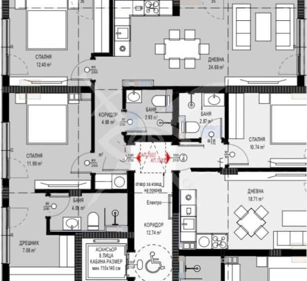 Тристаен апартамент в к.к. Слънчев бряг - 96 кв.м за 1396 €/кв.м - Снимка #1
