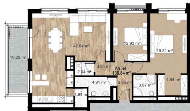 Тристаен апартамент в София, Зона Б-5 - 165 кв.м за 2079 €/кв.м - Снимка #1