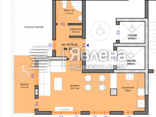 Едностаен апартамент в Бургас, Меден рудник - зона Д - 63 кв.м за 1197 €/кв.м - Снимка #1