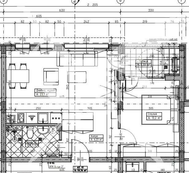 Двустаен апартамент в София, Хладилника - 69 кв.м за 938 €/кв.м - Снимка #1