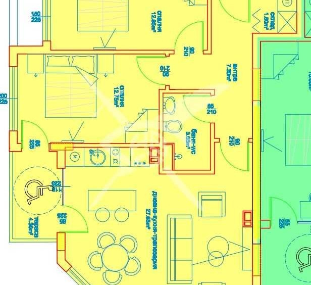 Двустаен апартамент в Бургас, Меден рудник - зона А - 66 кв.м за 646 €/кв.м - Снимка #1
