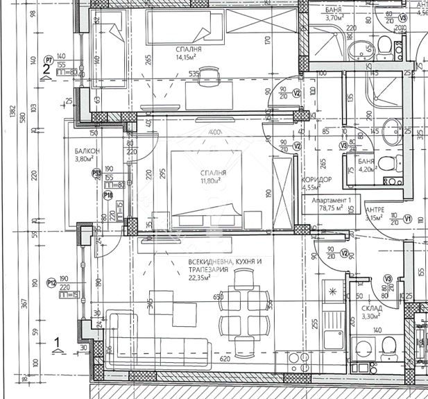 Тристаен апартамент в Пловдив, Младежки Хълм - 95 кв.м за 942 €/кв.м - Снимка #1