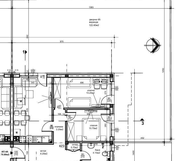 Дава се под наем Двустаен апартамент в Пловдив, Беломорски - 80 кв.м за 138800 € - Снимка #1