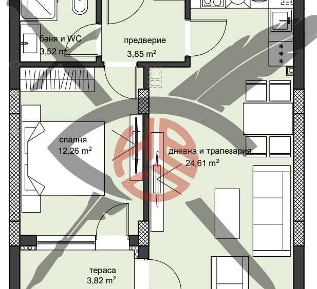 Двустаен апартамент в Пловдив, Христо Смирненски - 67 кв.м за 1091 €/кв.м - Снимка #1
