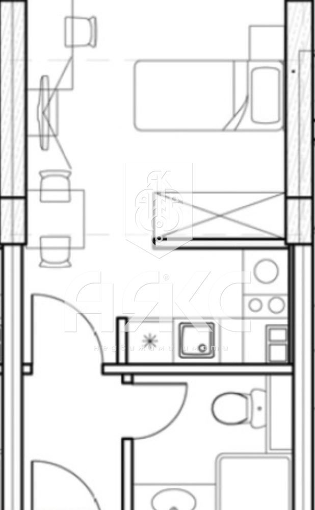 Едностаен апартамент в София, Люлин - център - 29 кв.м за 2656 €/кв.м - Снимка #1