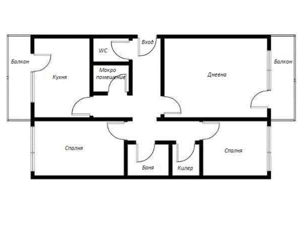 Тристаен апартамент в София, Модерно предградие - 82 кв.м за 1781 €/кв.м - Снимка #1