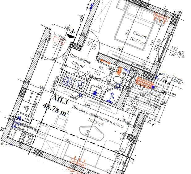 Двустаен апартамент в Пловдив, Център - 49 кв.м за 1792 €/кв.м - Снимка #1