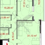 Тристаен апартамент в Бургас, Славейков - 128 кв.м за 916 €/кв.м - Снимка #1