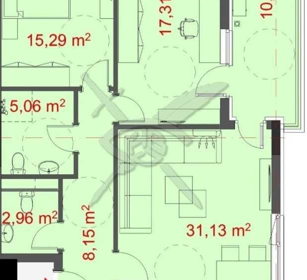 Тристаен апартамент в Бургас, Славейков - 128 кв.м за 916 €/кв.м - Снимка #1