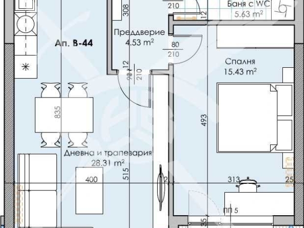 Двустаен апартамент в Пловдив, Кършияка - 79 кв.м за 1640 €/кв.м - Снимка #1