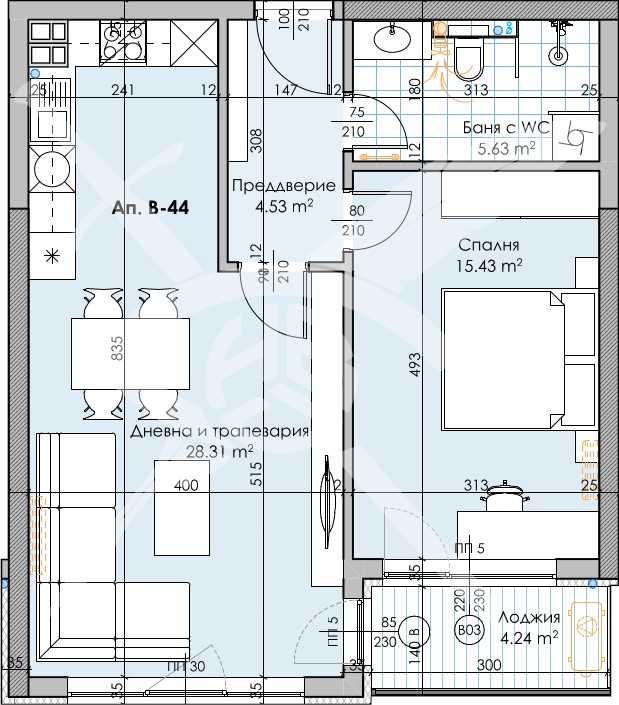Двустаен апартамент в Пловдив, Кършияка - 79 кв.м за 1640 €/кв.м - Снимка #1
