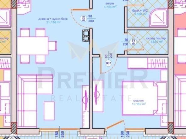 Двустаен апартамент в Бургас, Сарафово - 68 кв.м за 1368 €/кв.м - Снимка #1