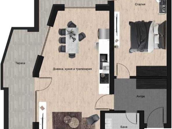 Двустаен апартамент в Пловдив, Кючук Париж - 100 кв.м за 1100 €/кв.м - Снимка #1