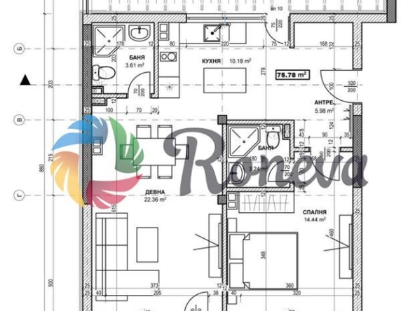 Двустаен апартамент в к.к. Св.Св. Константин и Елена - 127 кв.м за 538 €/кв.м - Снимка #1