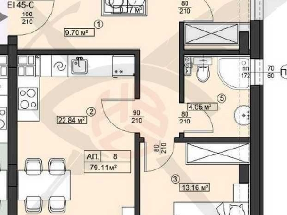 Тристаен апартамент в София, Левски - 98 кв.м за 1608 €/кв.м - Снимка #1