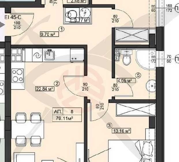 Тристаен апартамент в София, Левски - 98 кв.м за 1608 €/кв.м - Снимка #1