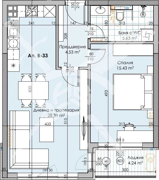 Двустаен апартамент в Пловдив, Кършияка - 79 кв.м за 1357 €/кв.м - Снимка #1