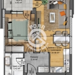 Двустаен апартамент в Пловдив, Христо Смирненски - 72 кв.м за 1040 €/кв.м - Снимка #1