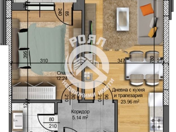 Двустаен апартамент в Пловдив, Христо Смирненски - 72 кв.м за 1040 €/кв.м - Снимка #1