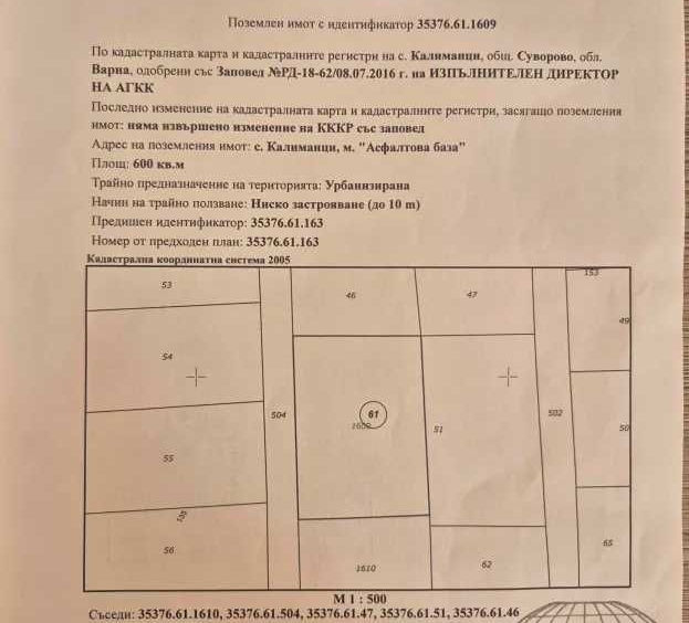 Парцел в с. Припек, Област Варна - 600 кв.м за 50 €/кв.м - Снимка #1