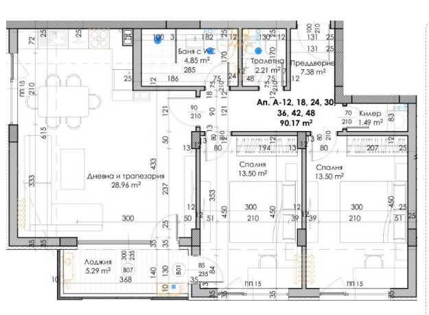 Тристаен апартамент в Пловдив, Кючук Париж - 107 кв.м за 532 €/кв.м - Снимка #1