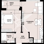 Двустаен апартамент в Бургас, Изгрев - 63 кв.м за 1096 €/кв.м - Снимка #1