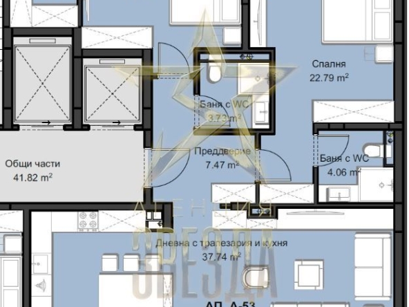 Тристаен апартамент в Пловдив, Христо Смирненски - 184 кв.м за 1423 €/кв.м - Снимка #1