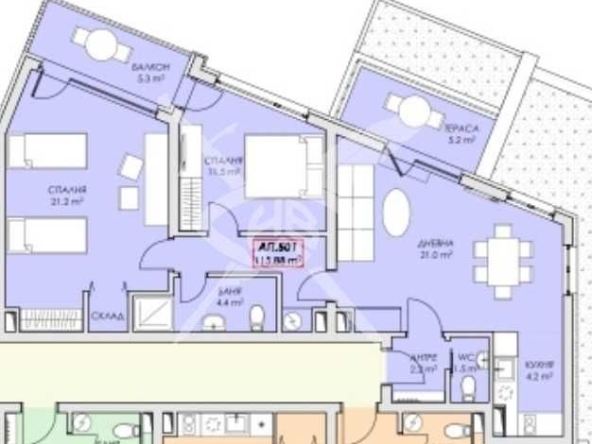 Тристаен апартамент в с. Равда, Област Бургас - 115 кв.м за 1599 €/кв.м - Снимка #1