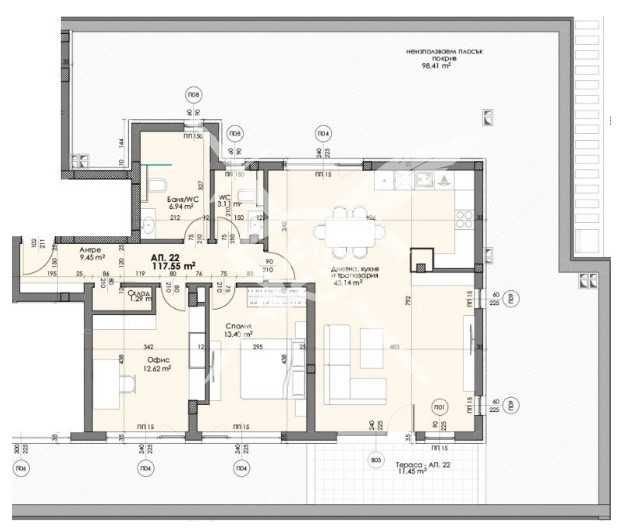 Тристаен апартамент в Пловдив, Христо Смирненски - 245 кв.м за 399 €/кв.м - Снимка #1