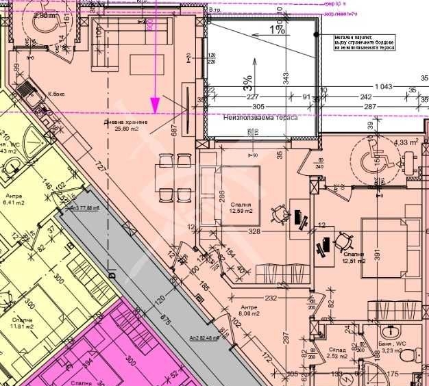 Тристаен апартамент в Бургас, Меден рудник - зона А - 114 кв.м за 989 €/кв.м - Снимка #1