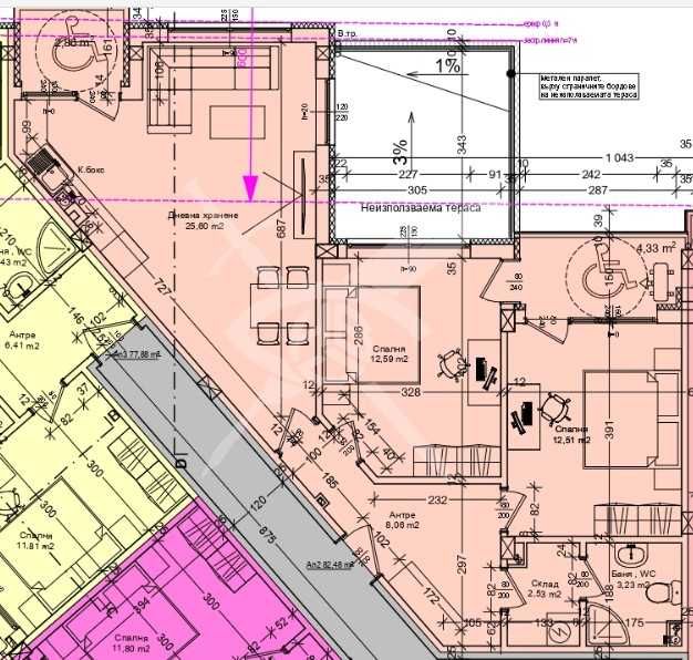 Тристаен апартамент в Бургас, Меден рудник - зона А - 114 кв.м за 989 €/кв.м - Снимка #1