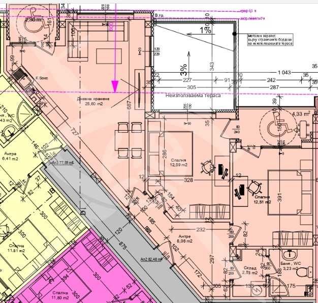 Тристаен апартамент в Бургас, Зорница - 114 кв.м за 989 €/кв.м - Снимка #1