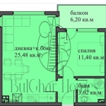 Двустаен апартамент в Варна, м-т Пчелина - 66 кв.м за 1364 €/кв.м - Снимка #1