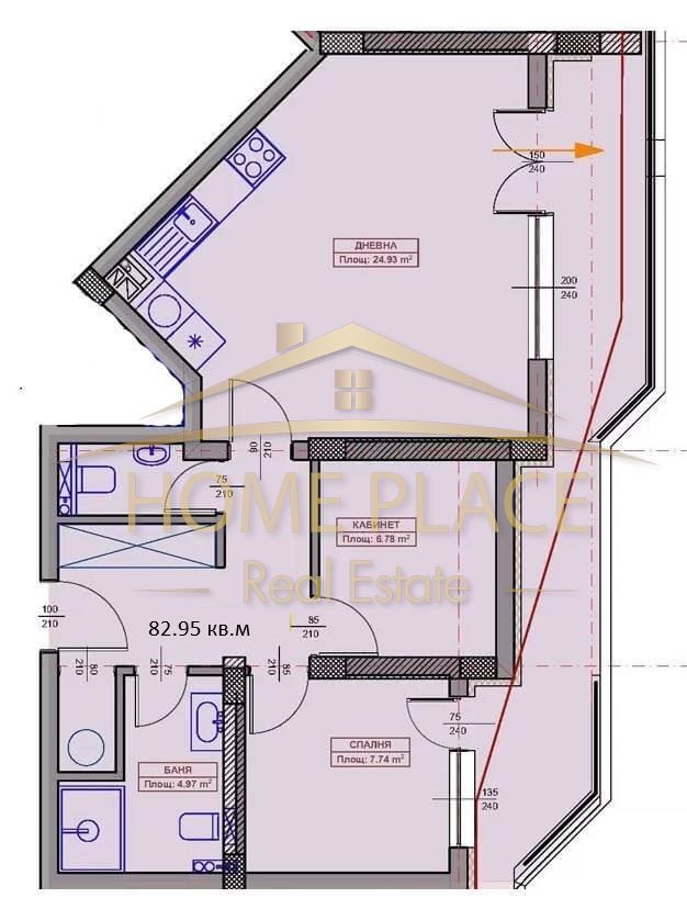 Тристаен апартамент в Варна, Възраждане 1 - 98 кв.м за 1786 €/кв.м - Снимка #1
