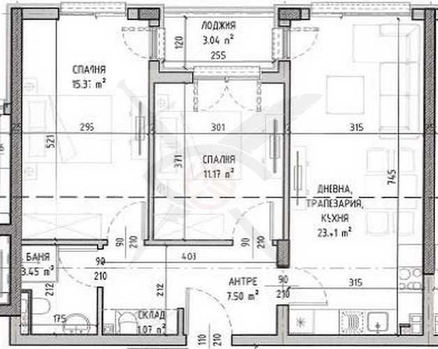 Тристаен апартамент в София, Малинова долина - 88 кв.м за 1594 €/кв.м - Снимка #1