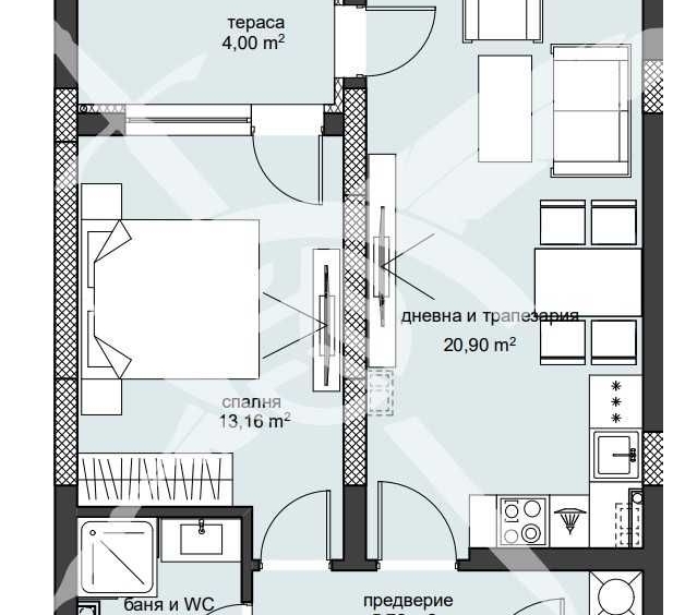 Двустаен апартамент в Пловдив, Христо Смирненски - 68 кв.м за 1207 €/кв.м - Снимка #1