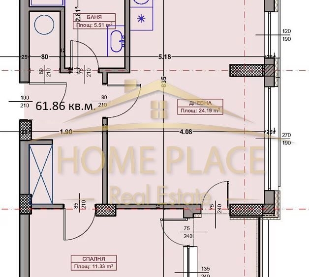 Двустаен апартамент в Варна, Възраждане 1 - 73 кв.м за 1918 €/кв.м - Снимка #1