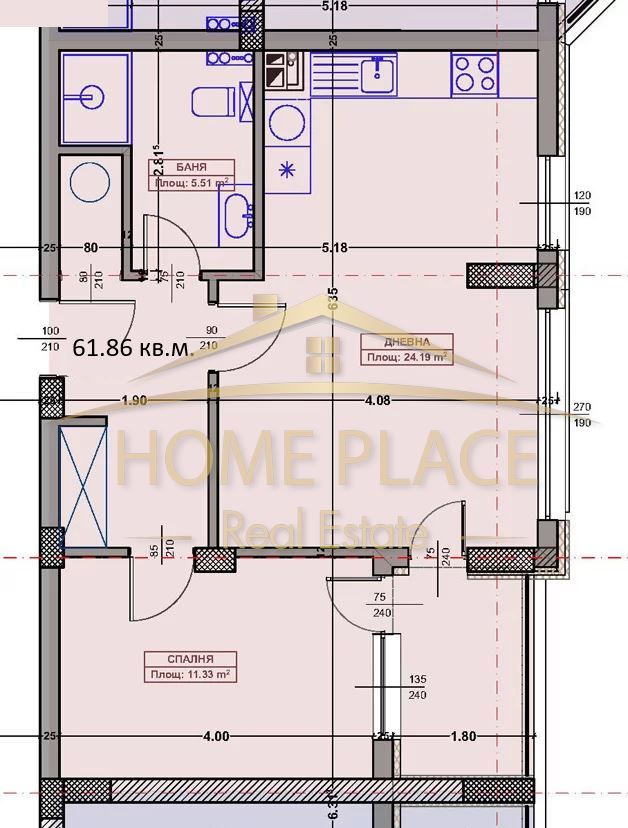 Двустаен апартамент в Варна, Възраждане 2 - 73 кв.м за 1918 €/кв.м - Снимка #1