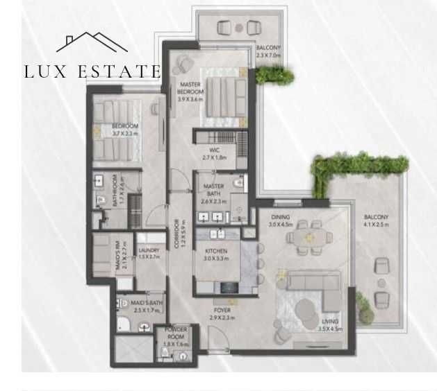 Тристаен апартамент в София, Бояна - 115 кв.м за 2800 €/кв.м - Снимка #1