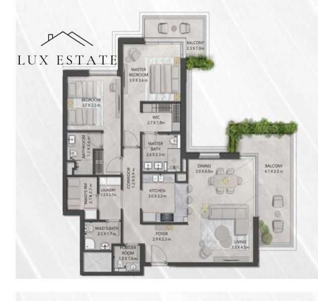 Тристаен апартамент в София, Бояна - 115 кв.м за 2800 €/кв.м - Снимка #1