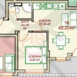 Дава се под наем Двустаен апартамент в София, Студентски град - 52 кв.м за 109452 € - Снимка #1