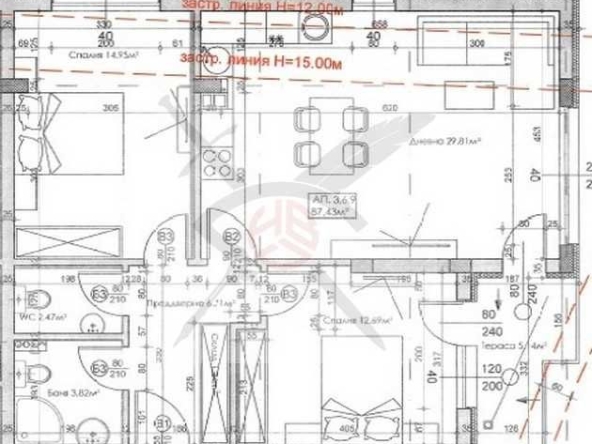 Тристаен апартамент в София, Студентски град - 102 кв.м за 2396 €/кв.м - Снимка #1