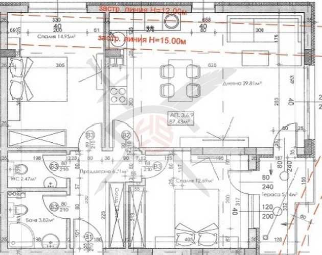 Тристаен апартамент в София, Студентски град - 102 кв.м за 2396 €/кв.м - Снимка #1