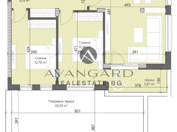 Тристаен апартамент в Пловдив, Кършияка - 105 кв.м за 1204 €/кв.м - Снимка #1