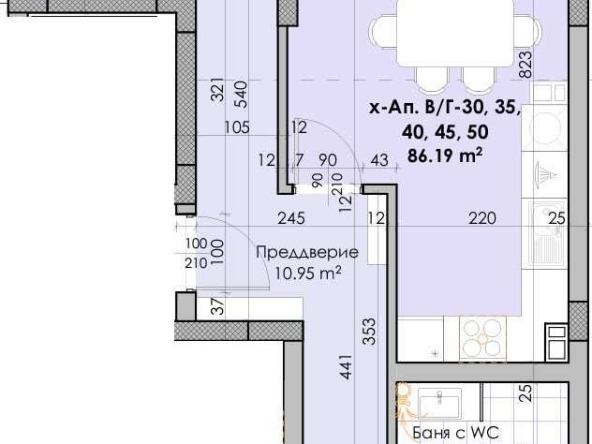 Тристаен апартамент в Пловдив, Южен - 106 кв.м за 1000 €/кв.м - Снимка #1