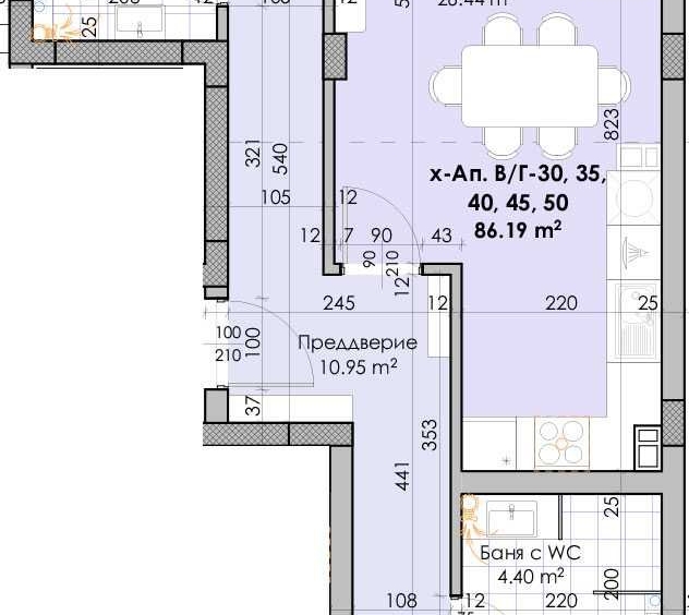Тристаен апартамент в Пловдив, Южен - 106 кв.м за 1000 €/кв.м - Снимка #1