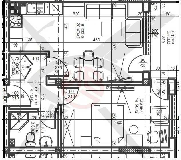 Двустаен апартамент в Пловдив, Остромила - 56 кв.м за 909 €/кв.м - Снимка #1