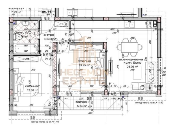 Тристаен апартамент в Варна, Виница - 96 кв.м за 1553 €/кв.м - Снимка #1