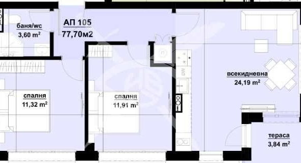 Тристаен апартамент в Созопол - 77 кв.м за 772 €/кв.м - Снимка #1